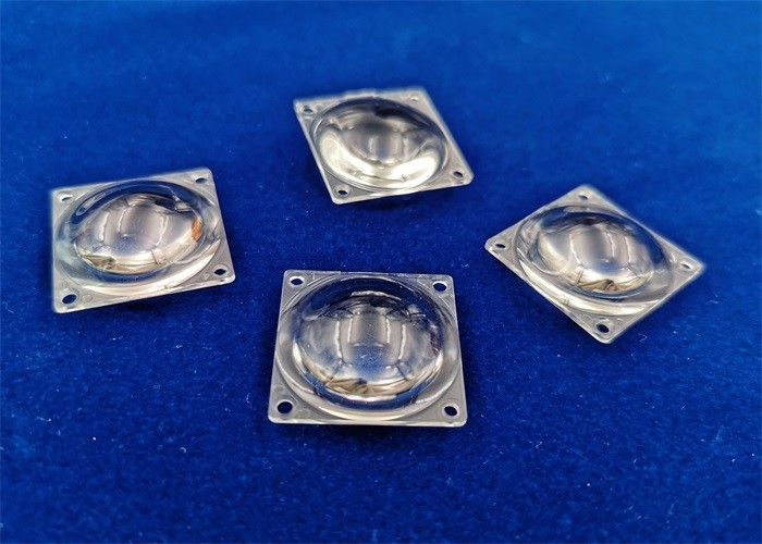 Diseño/de la lente asférica PMMA del colimador por encargo del OEM/del ODM diámetro descolorido del material 26x26x11.5m m LED